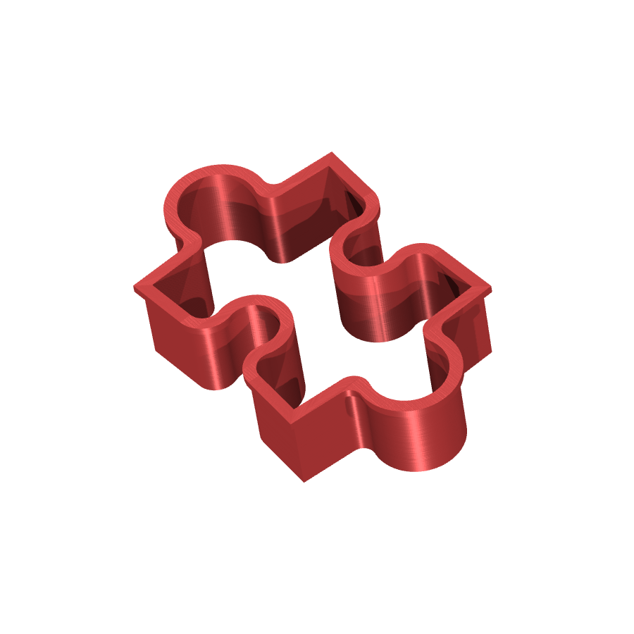 bild nr 2 på produkten: Pepparkaksform och kakform för julbak i pärlform - Puzzle Cookie Cutter 2, inspirerad av klassiska puzzlebitar