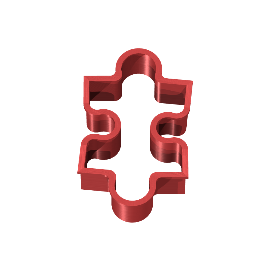 bild nr 3 på produkten: Pepparkaksform och kakform för julbak i pärlform - Puzzle Cookie Cutter 2, inspirerad av klassiska puzzlebitar