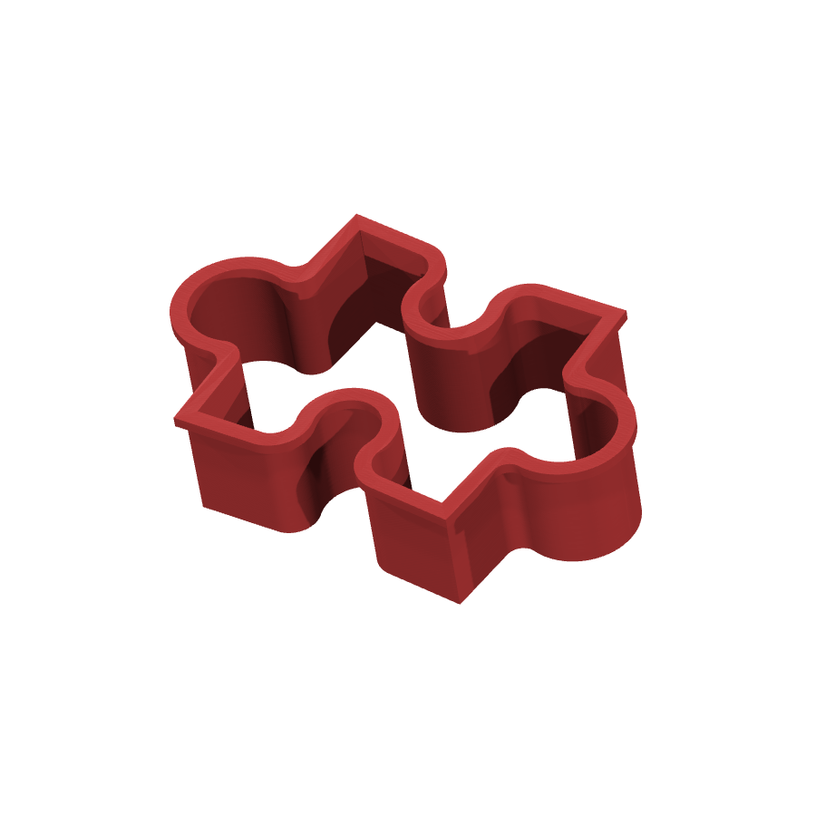 bild nr 6 på produkten: Pepparkaksform och kakform för julbak i pärlform - Puzzle Cookie Cutter 2, inspirerad av klassiska puzzlebitar