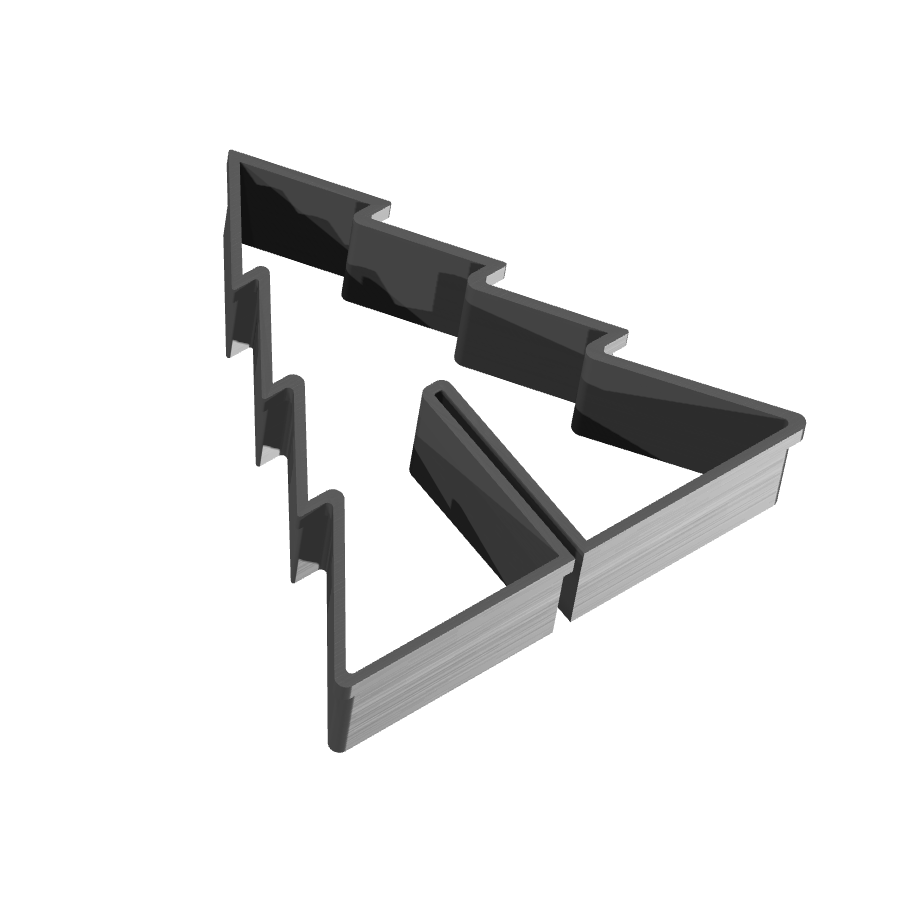 stor bild på produkten: Pepparkaksform i granform för julbak, inspirerad av jultraditioner