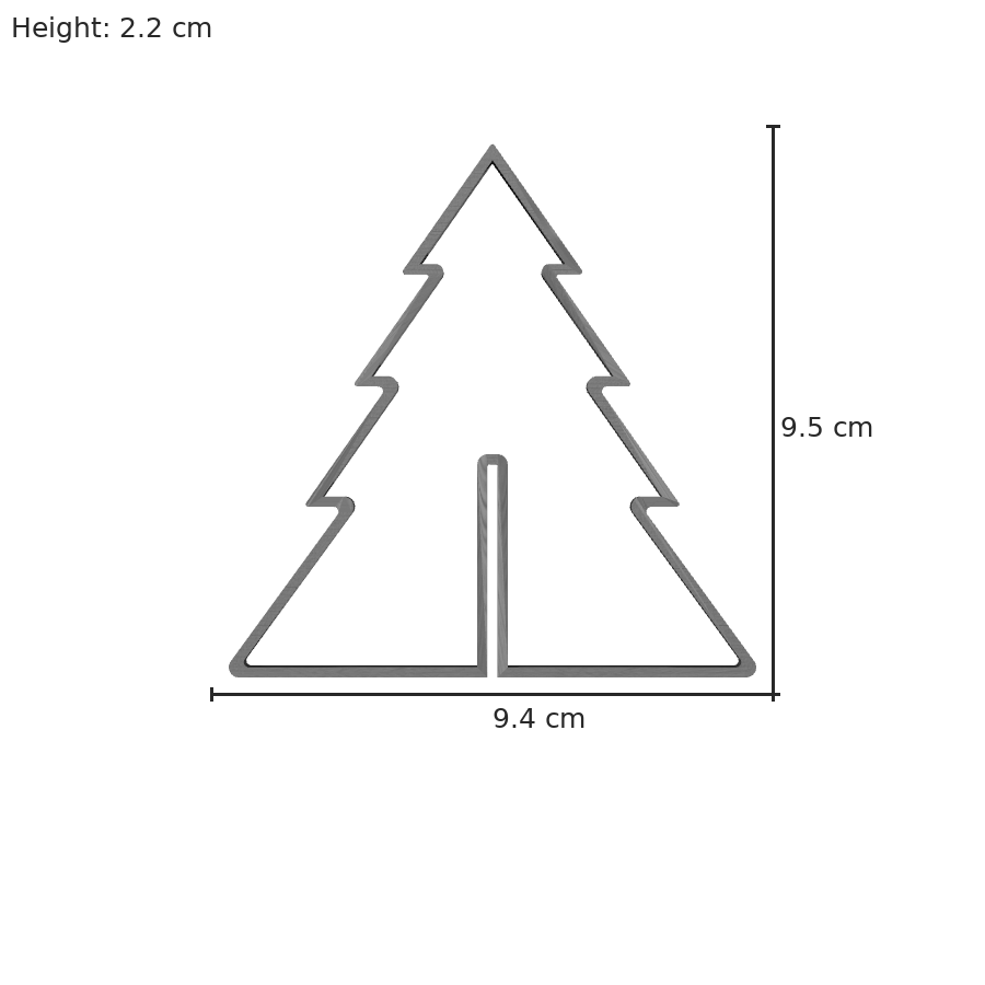 bild nr 8 på produkten: Pepparkaksform i granform för julbak, inspirerad av jultraditioner