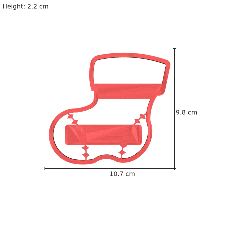 bild nr 8 på produkten: Pepparkaksform och kakform för julbak i boot-stil, perfekt för att skapa juliga pepparkakor och kakor