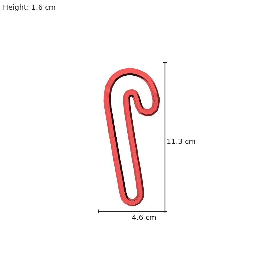 bild nr 8 på produkten: Juliga pepparkaksform och kakform i söta Candy-design, perfekt för att baka och dekorera under julen