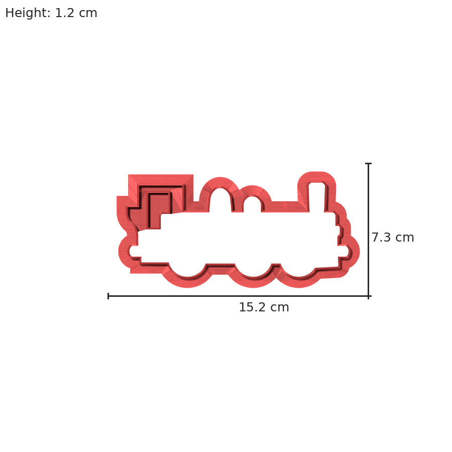 bild nr 8 på produkten: Pepparkaksform och kakform för julbak - Locomotive, inspirerad av ånglok för en charmig jul
