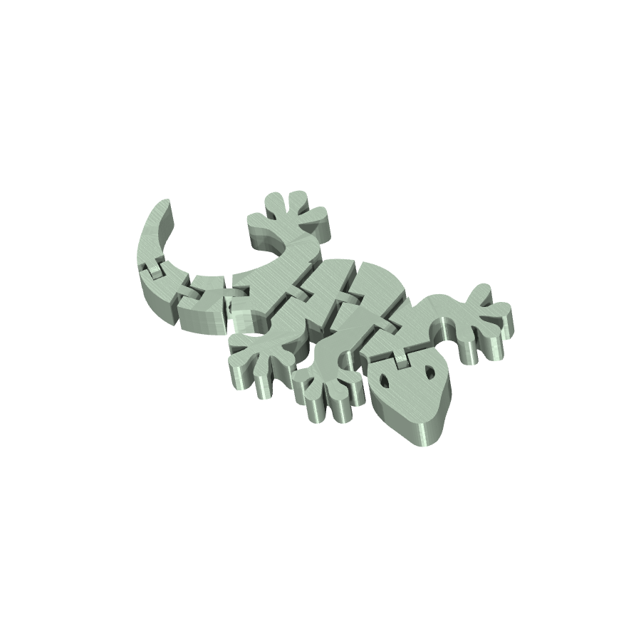 bild nr 2 på produkten: Flexi, en rörlig geckofigur - Gecko, inspirerad av de små, klättrande ödlorna som fascinerar med sin förmåga att klättra på väggar och tak