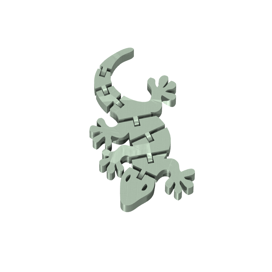 bild nr 3 på produkten: Flexi, en rörlig geckofigur - Gecko, inspirerad av de små, klättrande ödlorna som fascinerar med sin förmåga att klättra på väggar och tak