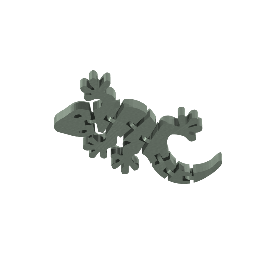 bild nr 5 på produkten: Flexi, en rörlig geckofigur - Gecko, inspirerad av de små, klättrande ödlorna som fascinerar med sin förmåga att klättra på väggar och tak
