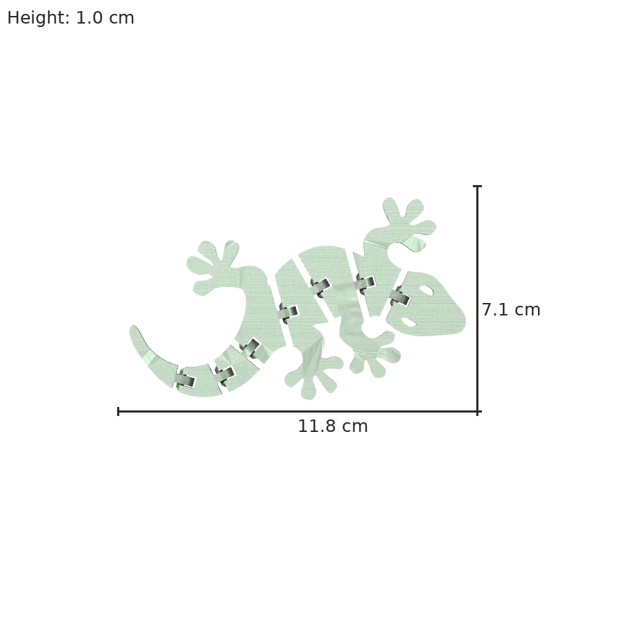 bild nr 8 på produkten: Flexi, en rörlig geckofigur - Gecko, inspirerad av de små, klättrande ödlorna som fascinerar med sin förmåga att klättra på väggar och tak