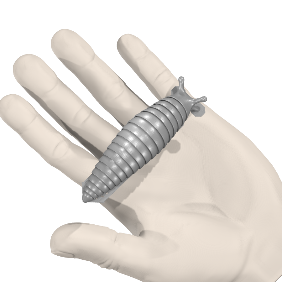 bild nr 4 på produkten: Flexi med rörliga leder - I formen av en mask, inspirerad av naturen, perfekt som prydnad eller för samlare