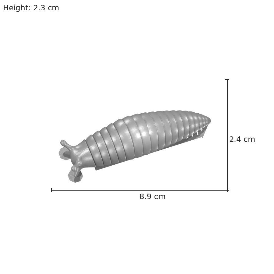 bild nr 8 på produkten: Flexi med rörliga leder - I formen av en mask, inspirerad av naturen, perfekt som prydnad eller för samlare