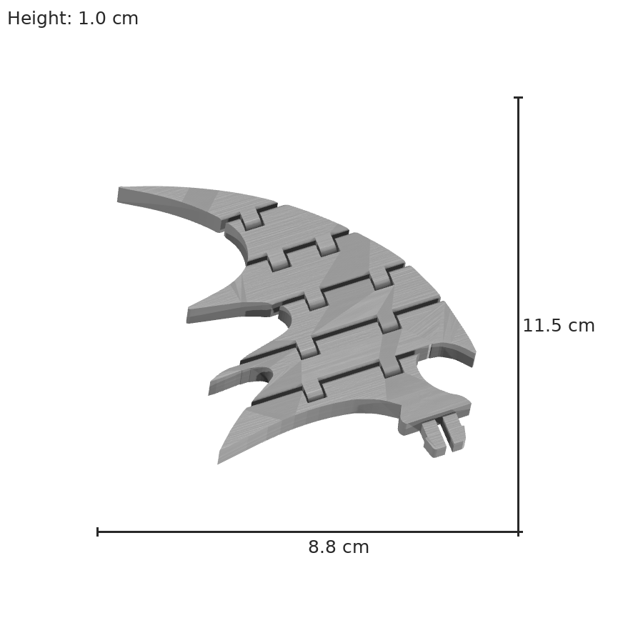 bild nr 8 på produkten: Flexi - Drakvinge höger, inspirerad av fantasyvärldar, perfekt för fans av mytiska varelser och rollspel