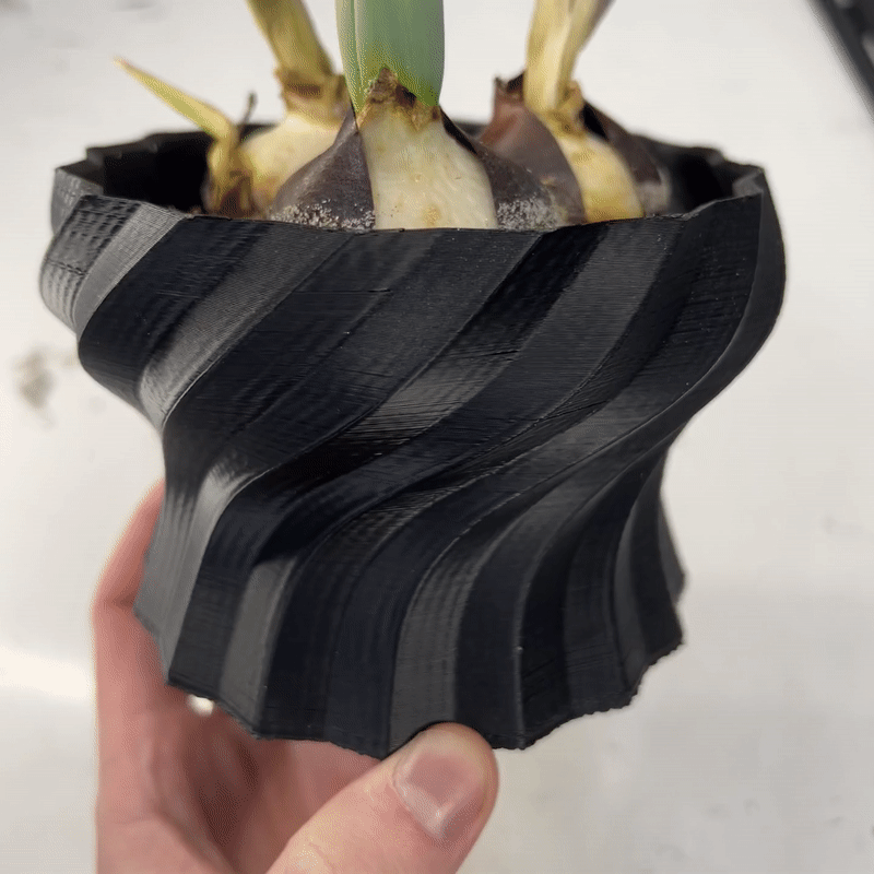 GIF på produkten: Blomkruka för inomhusbruk - Passar Standard växter - Vacker och inspirerande form - Kruka