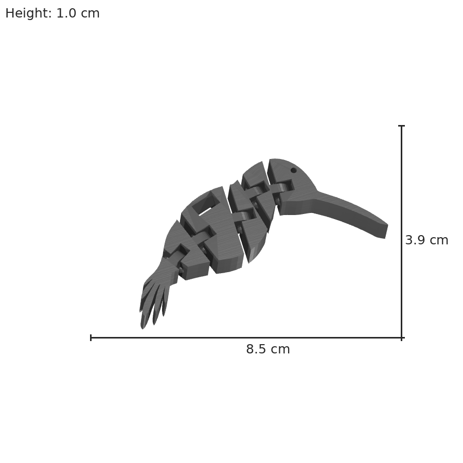 bild nr 8 på produkten: Flexi - Kolibri figurstaty, inspirerad av den vackra och snabba kolibrien, perfekt för naturälskare och dekoration av hemmet eller kontoret