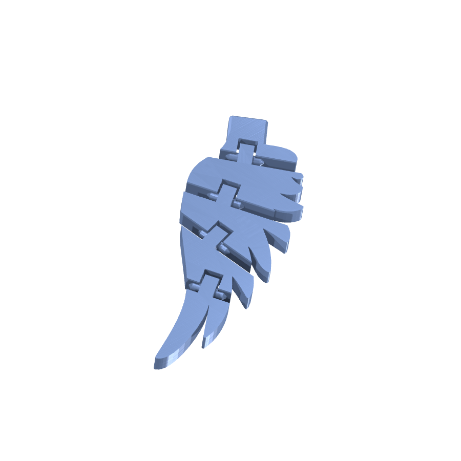 Bild på 3D printad produkt med namn: Flexi - Kolibri Figur, inspirerad av den majestätiska kolibrifågeln, perfekt som dekorativ prydnad för hemmet eller som gåva till naturelskare