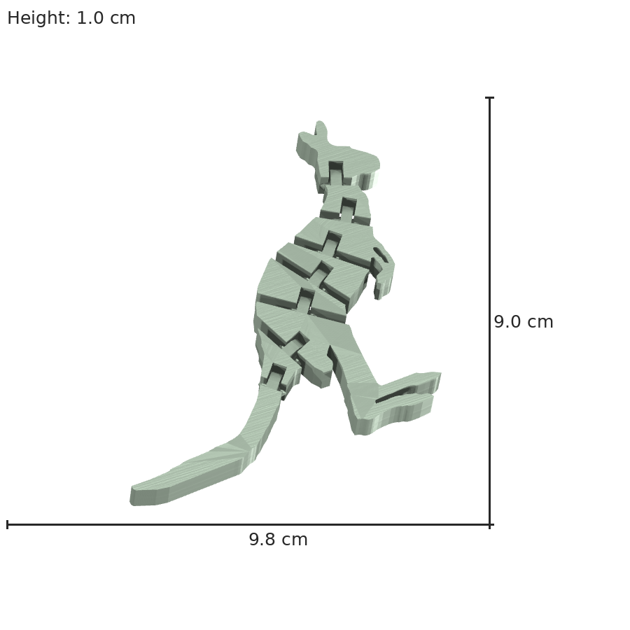 bild nr 8 på produkten: Flexi - Känga-bärare inspirerad av australiensiska känguruer, perfekt för kängurumässiga äventyrare och samlare