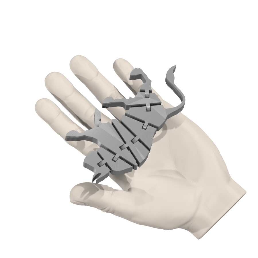 bild nr 4 på produkten: Flexi - Stjärnformad prydnad, inspirerad av geometriska former, perfekt för heminredning och personliga tillbehör