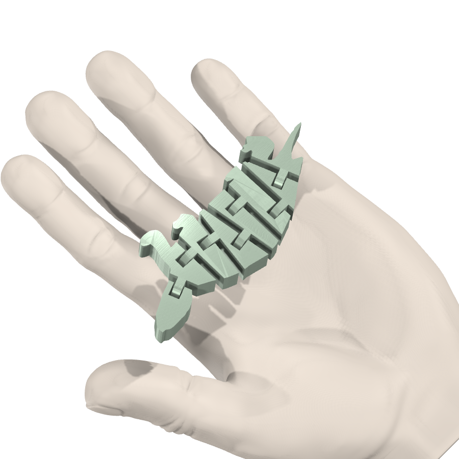 bild nr 4 på produkten: Flexi - Sköldpadda-figurerad prydnadsföremål, inspirerad av havets skönhet, för hemmets eller kontorets prydnad