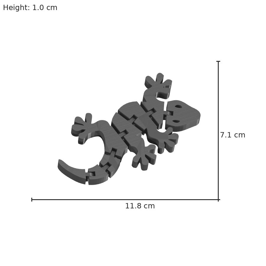 bild nr 8 på produkten: Flexi - Gecko-figur, inspirerad av de små, klättrande ödlorna, perfekt som dekorativ prydnad eller gåva för reptilälskare