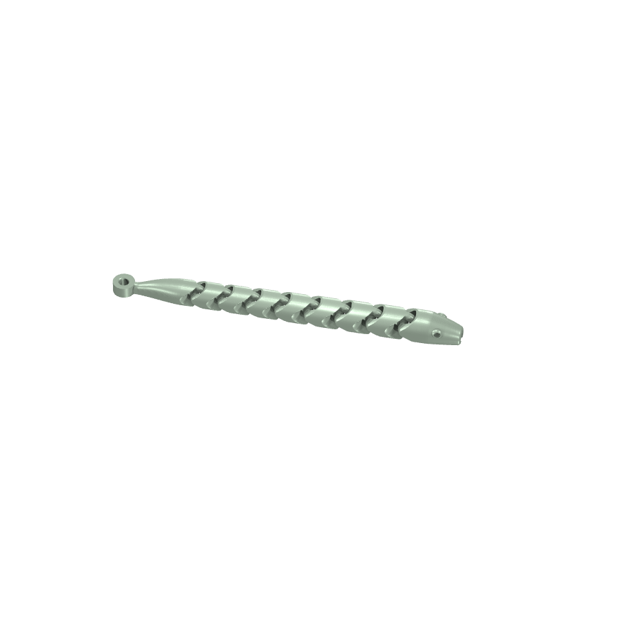 bild nr 1 på produkten: Flexibel nyckelring i form av en ormskelett, inspirerad av den eleganta och farliga slang, perfekt för alla som vill ha en personlig och funktionell accessoar