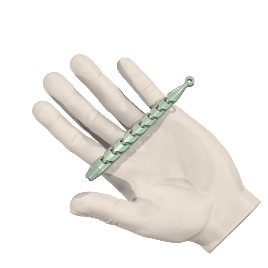 bild nr 4 på produkten: Flexibel nyckelring i form av en ormskelett, inspirerad av den eleganta och farliga slang, perfekt för alla som vill ha en personlig och funktionell accessoar