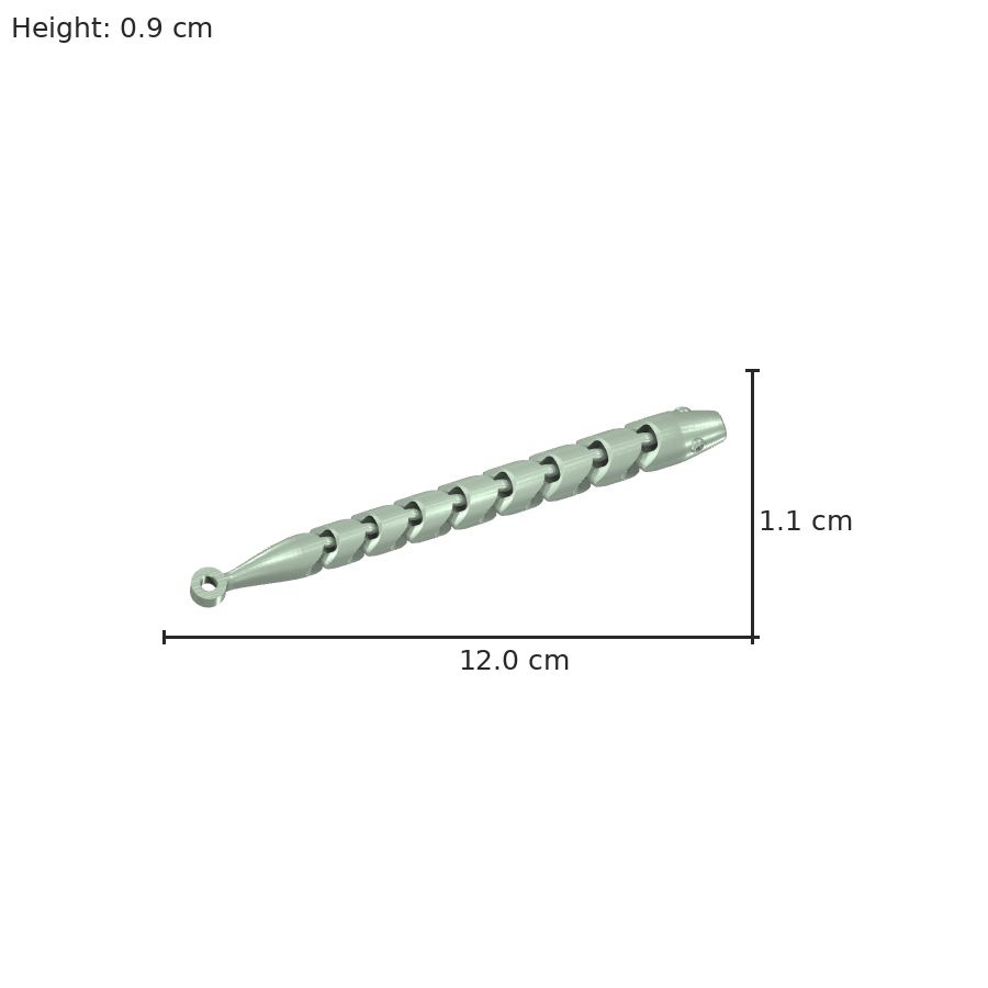 bild nr 8 på produkten: Flexibel nyckelring i form av en ormskelett, inspirerad av den eleganta och farliga slang, perfekt för alla som vill ha en personlig och funktionell accessoar