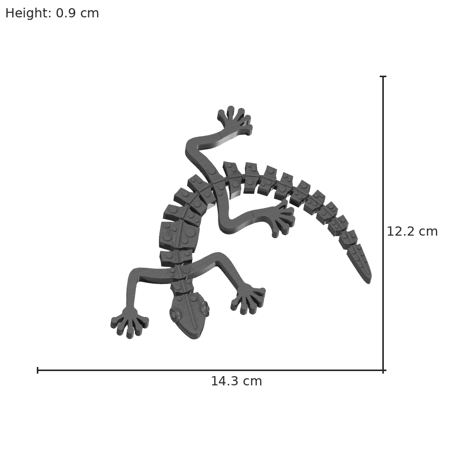 bild nr 8 på produkten: Flexi - Rörliga leder - Rörliga leder Geckoz Curved, inspirerad av geckans förmåga att klättra, för dekoration och samling