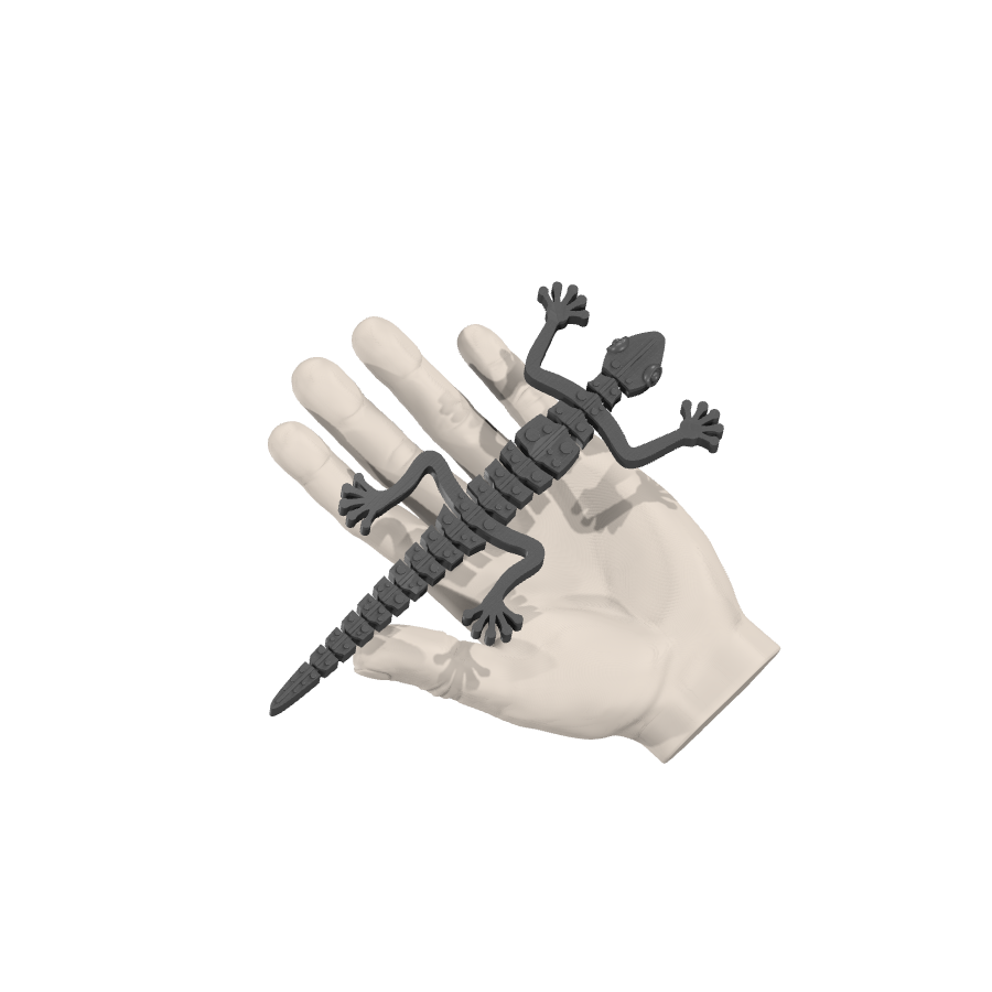 bild nr 4 på produkten: Flexi - Rörliga leder - Rörliga leder inspirationerad av geckos, praktiskt för nyckelringar och andra dekorationer