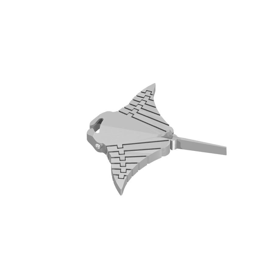 bild nr 1 på produkten: Flexi - Rörliga leder - Stingrocka, Stingray figur, inspirerad av strålar av ljus, för dekorativa eller pedagogiska ändamål