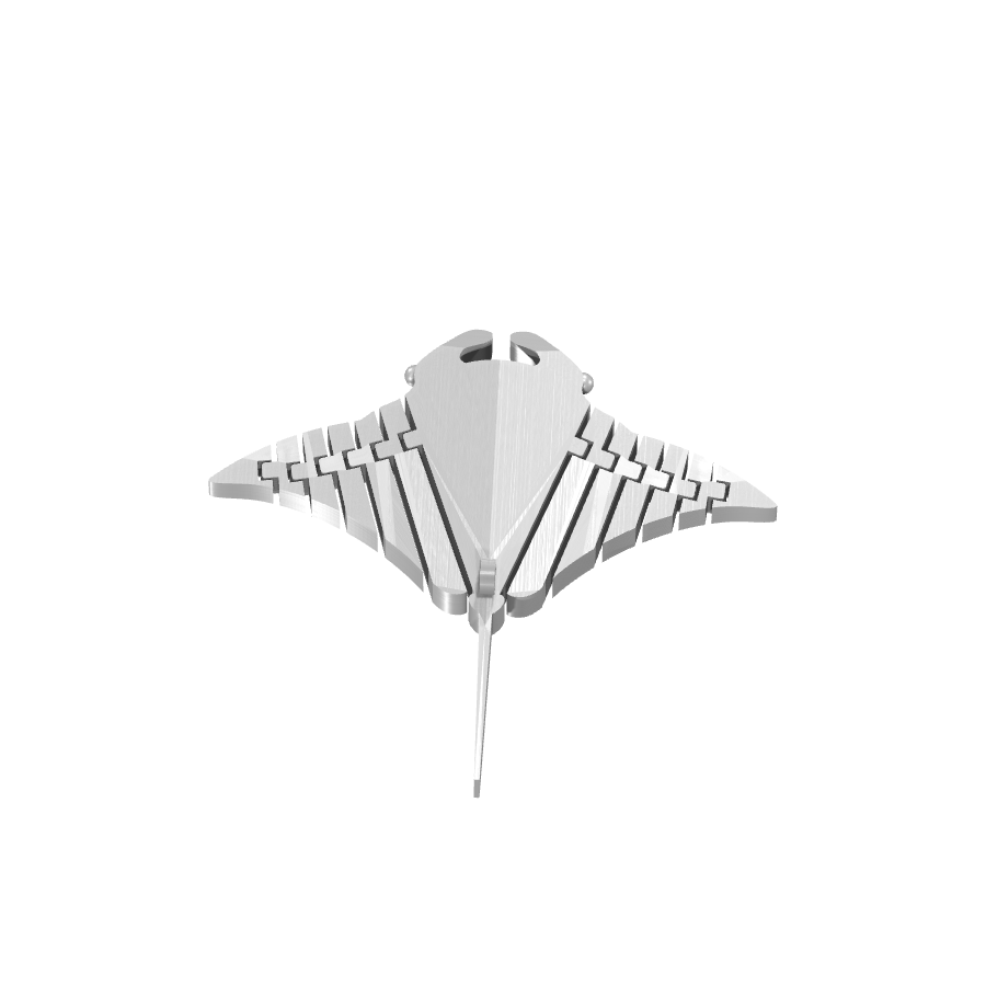 bild nr 3 på produkten: Flexi - Rörliga leder - Stingrocka, Stingray figur, inspirerad av strålar av ljus, för dekorativa eller pedagogiska ändamål