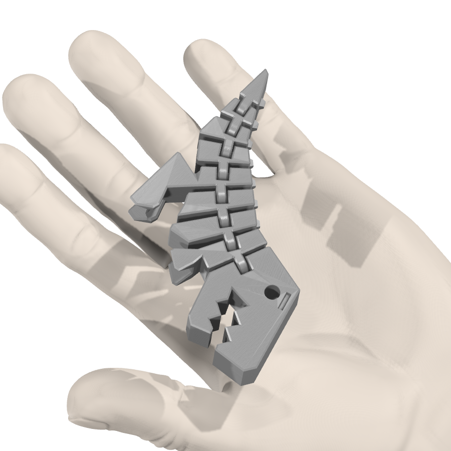 bild nr 4 på produkten: Flexi - Rörliga leder - Rörliga leder i form av en T-Rex, inspirerad av den legendariska dinosauen, perfekt för att pryda ditt skrivbord eller som en rolig dekoration