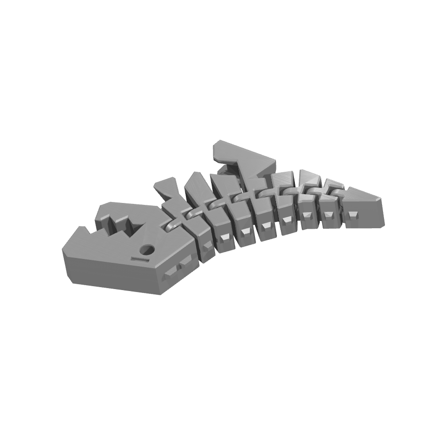 bild nr 6 på produkten: Flexi - Rörliga leder - Rörliga leder i form av en T-Rex, inspirerad av den legendariska dinosauen, perfekt för att pryda ditt skrivbord eller som en rolig dekoration