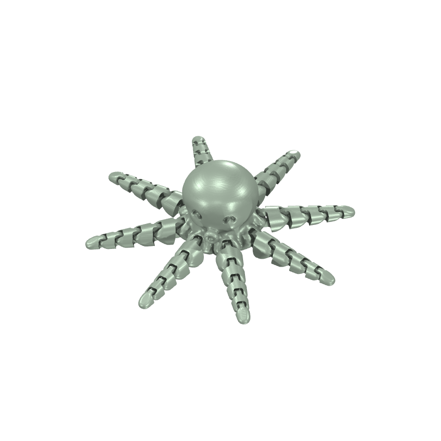 bild nr 1 på produkten: Flexi - Rörliga leder - Octopus V5.6, en flexibel och funktionell modell inspirerad av bläckfisken, för dekoration och utbildningsändamål