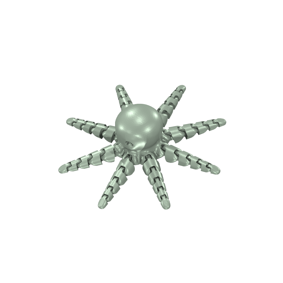 bild nr 2 på produkten: Flexi - Rörliga leder - Octopus V5.6, en flexibel och funktionell modell inspirerad av bläckfisken, för dekoration och utbildningsändamål