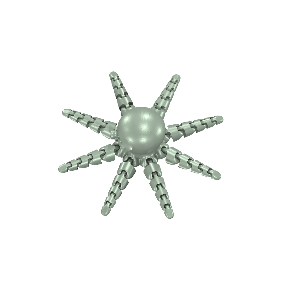 bild nr 3 på produkten: Flexi - Rörliga leder - Octopus V5.6, en flexibel och funktionell modell inspirerad av bläckfisken, för dekoration och utbildningsändamål