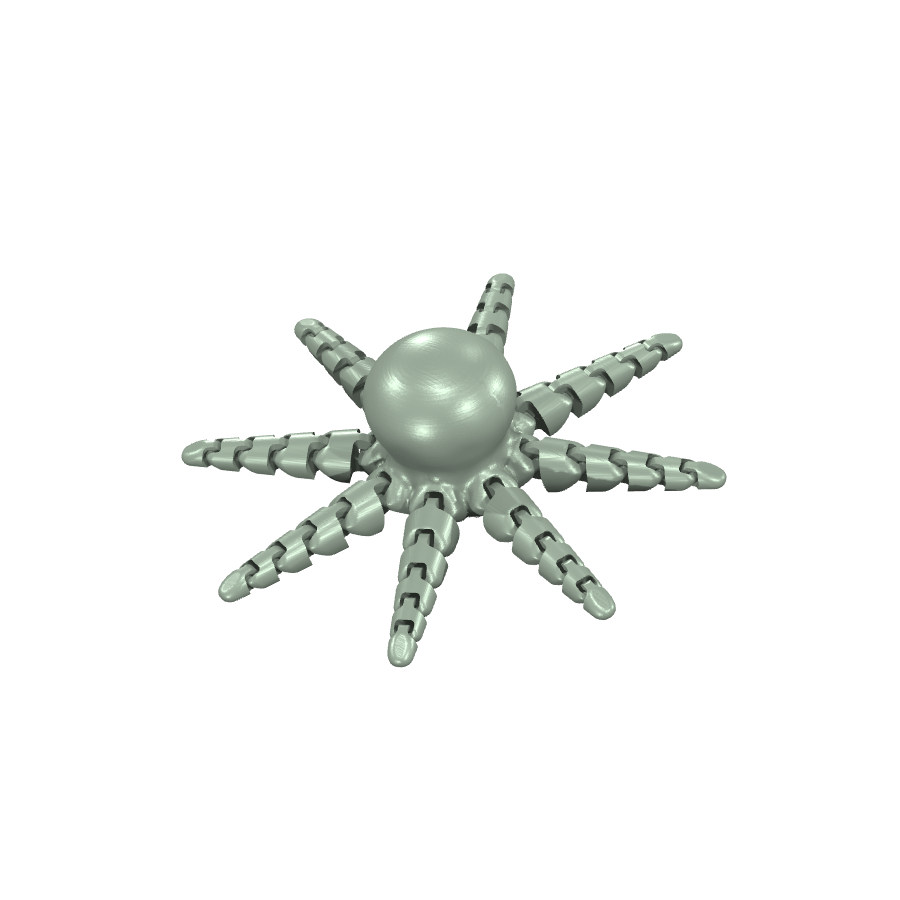 bild nr 6 på produkten: Flexi - Rörliga leder - Octopus V5.6, en flexibel och funktionell modell inspirerad av bläckfisken, för dekoration och utbildningsändamål
