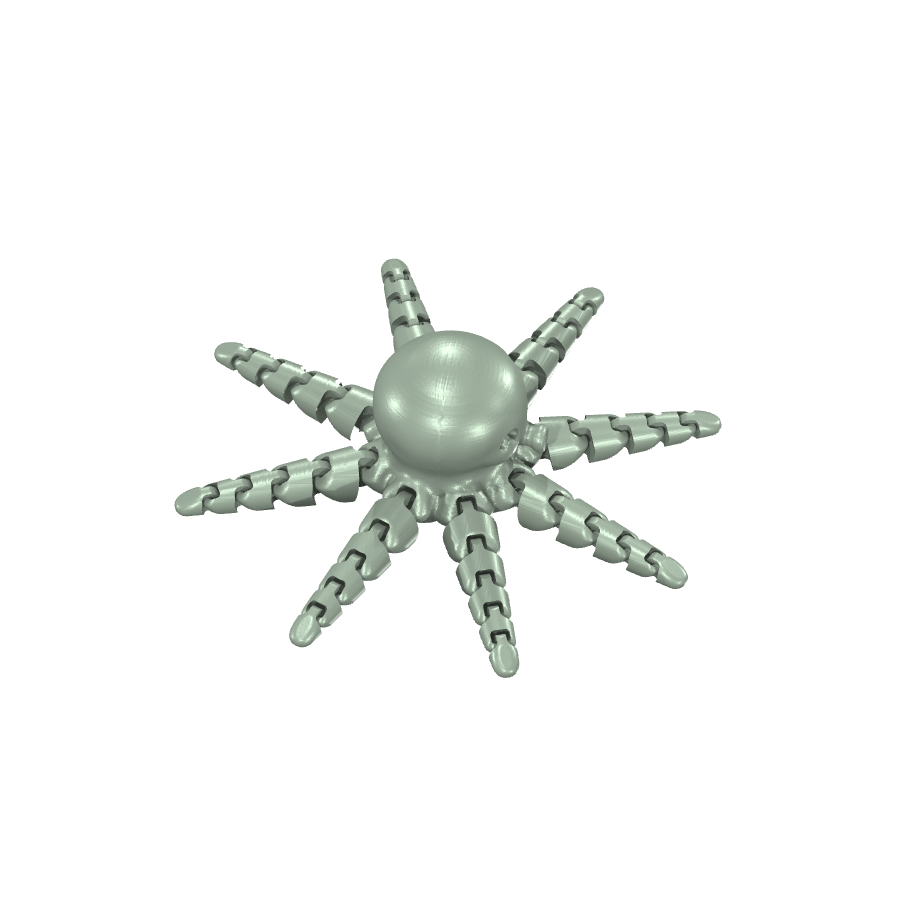 bild nr 7 på produkten: Flexi - Rörliga leder - Octopus V5.6, en flexibel och funktionell modell inspirerad av bläckfisken, för dekoration och utbildningsändamål