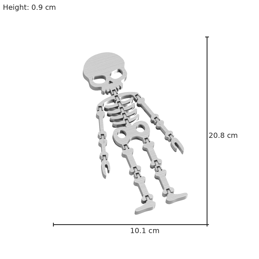 bild nr 8 på produkten: Flexi Skeleton - en flexibel skelettmodell inspirerad av den mänskliga kroppen, perfekt för utbildning och dekoration