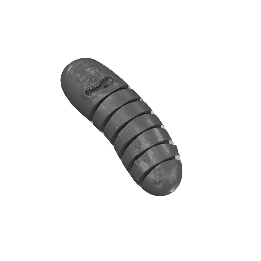 Bild på 3D printad produkt med namn: Pickle Rick-figur inspirerad av Rick and Morty, en rolig och excentrisk prydnad för fans av serien som kan användas som dekoration eller gåva