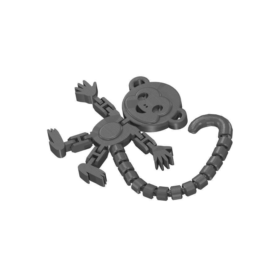 bild nr 2 på produkten: Apa-leksak med rörliga leder, inspirerad av den klassiska Flexi Monkey-figur som ger liv och rörelse till ditt skrivbord eller som en rolig prydnad för apälskare