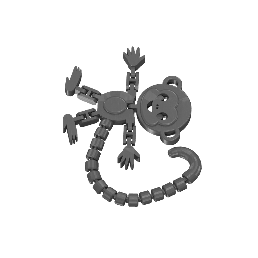 bild nr 3 på produkten: Apa-leksak med rörliga leder, inspirerad av den klassiska Flexi Monkey-figur som ger liv och rörelse till ditt skrivbord eller som en rolig prydnad för apälskare