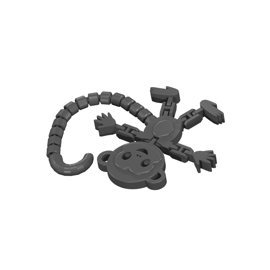 bild nr 6 på produkten: Apa-leksak med rörliga leder, inspirerad av den klassiska Flexi Monkey-figur som ger liv och rörelse till ditt skrivbord eller som en rolig prydnad för apälskare