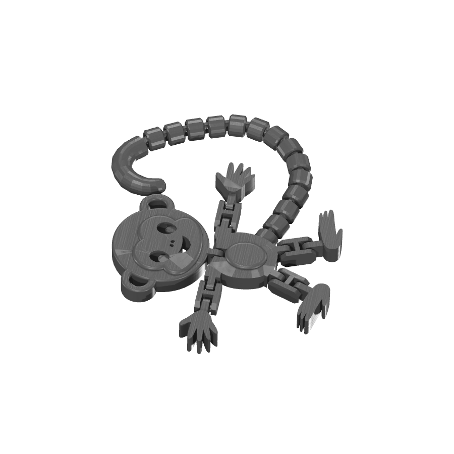 bild nr 7 på produkten: Apa-leksak med rörliga leder, inspirerad av den klassiska Flexi Monkey-figur som ger liv och rörelse till ditt skrivbord eller som en rolig prydnad för apälskare