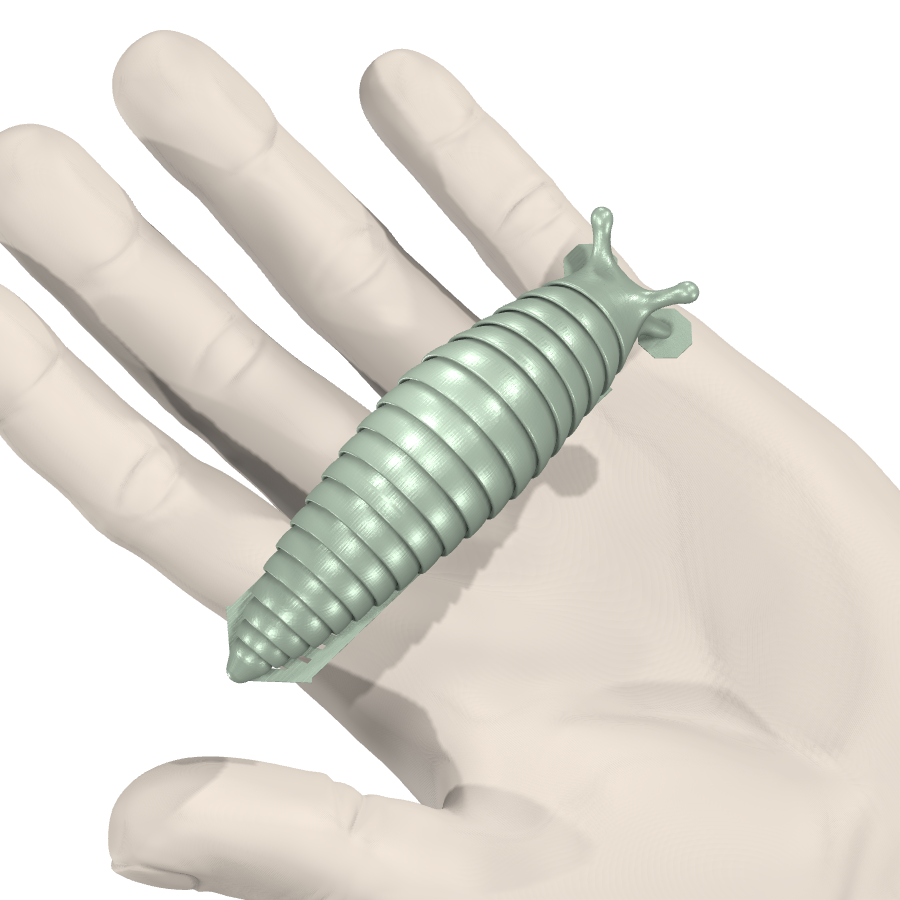 bild nr 4 på produkten: Flexi Snigel med rörliga leder - en charmig och funktionell snigelmodell inspirerad av naturen, perfekt för heminredning eller som souvenir