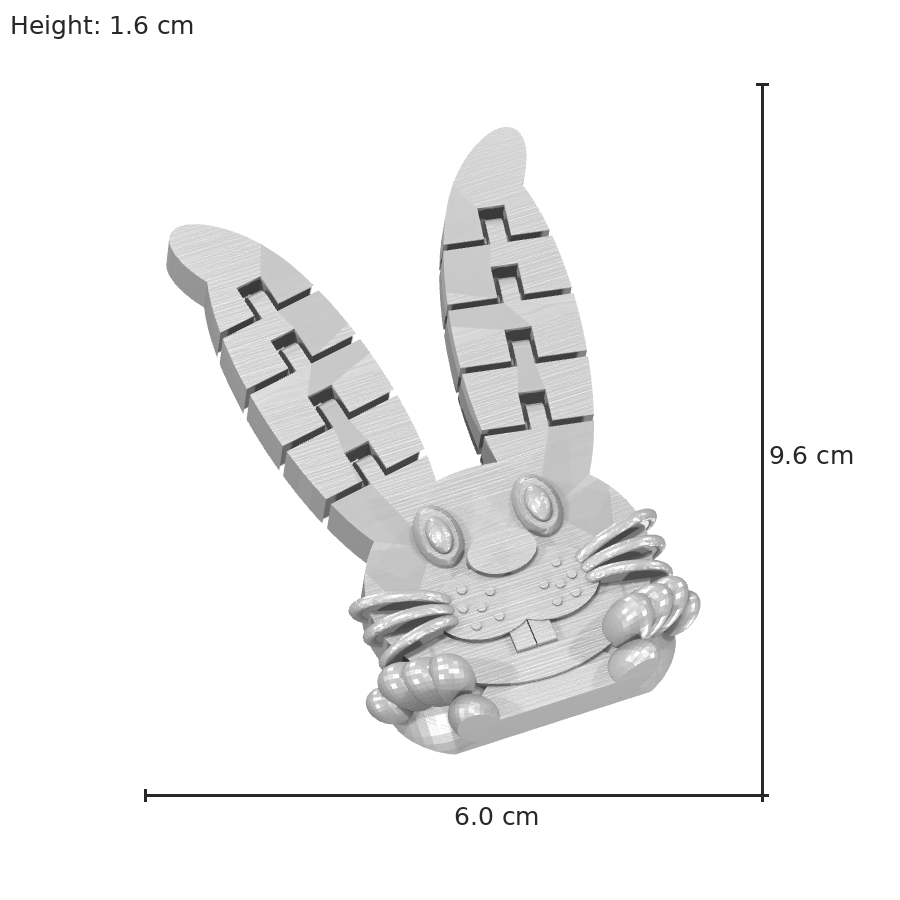 bild nr 8 på produkten: Flexi - Kanin en söt figur, inspirerad av den klassiska tecknade kaninen, perfekt för hemmet eller som dekoration