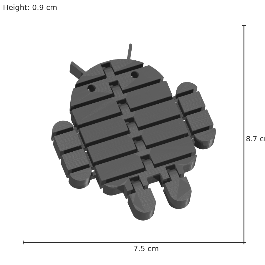 bild nr 8 på produkten: Android-logga i flexibel design, inspirerad av Googles Android-robot, perfekt som dekoration eller gåva för teknikentusiaster och mobilanvändare