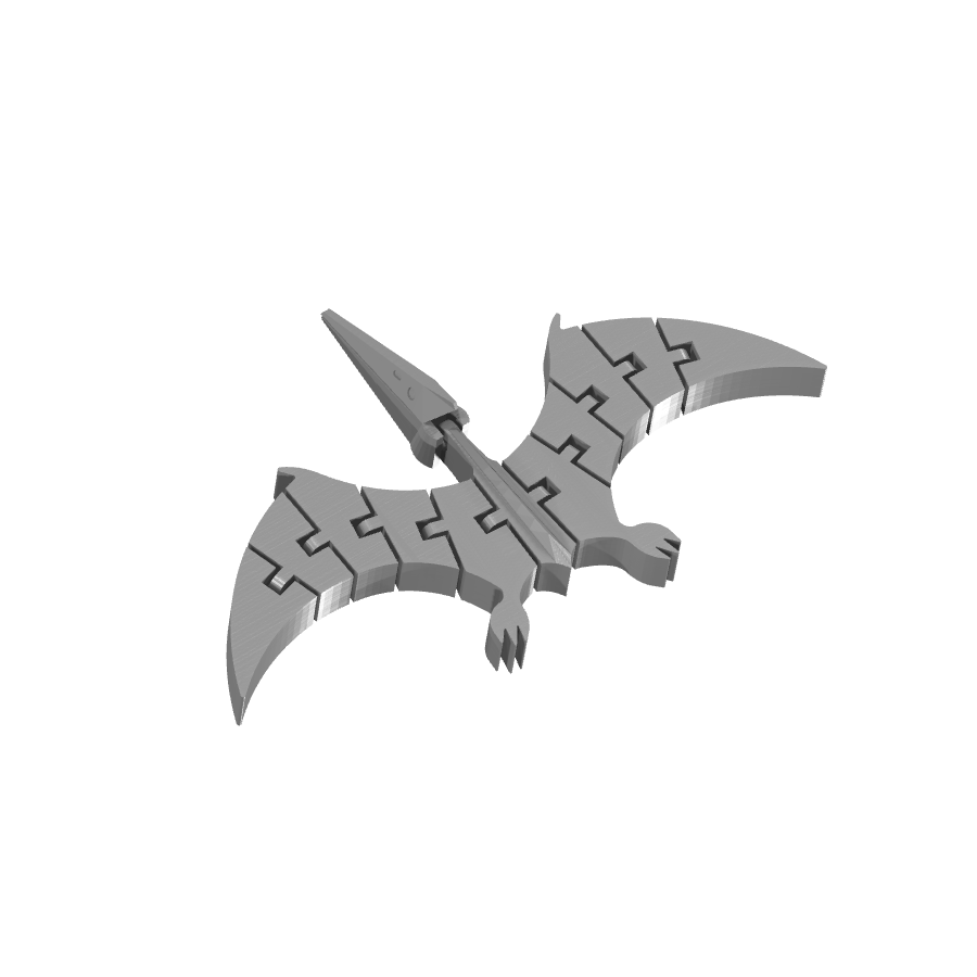 Bild på 3D printad produkt med namn: Pterodactyl-figur, inspirerad av de flygande reptilerna från forntiden, tillverkad för att pryda ditt skrivbord eller bokhylla