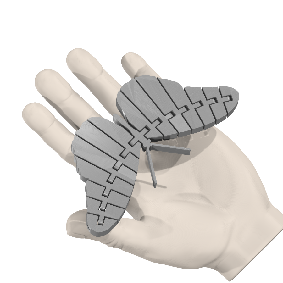 bild nr 4 på produkten: Flexi fjäril med hål och starkare leder, inspirerad av den vackra fjärilen som symboliserar frihet och skönhet