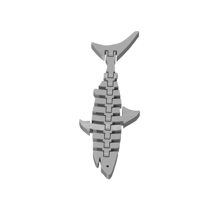 bild nr 3 på produkten: Hajmodell inspirerad av Shark, Flexi - Clean Flexi Shark V2, för barn och vuxna som gillar havets varelser