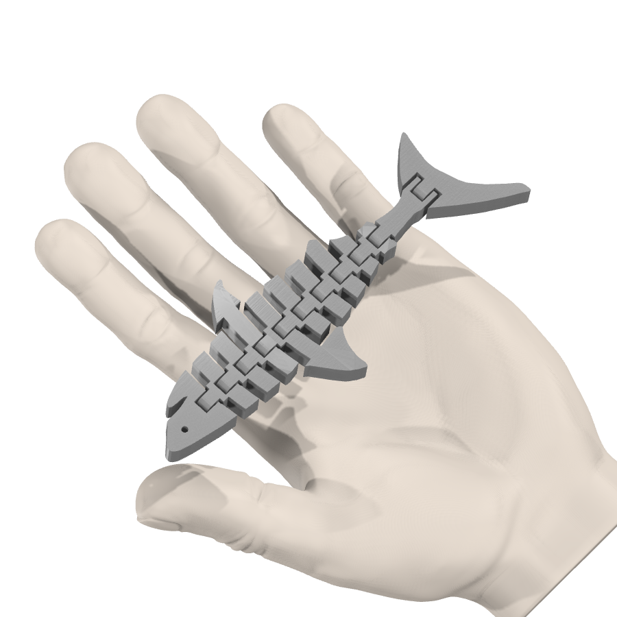 bild nr 4 på produkten: Hajmodell inspirerad av Shark, Flexi - Clean Flexi Shark V2, för barn och vuxna som gillar havets varelser