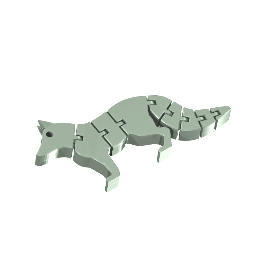 Bild på 3D printad produkt med namn: Flexibelt kylskåpsmagnet i form av en rådjursliknande djurfigur, inspirerad av den klassiska tecknade serien, perfekt för att hålla dina anteckningar eller bilder på plats